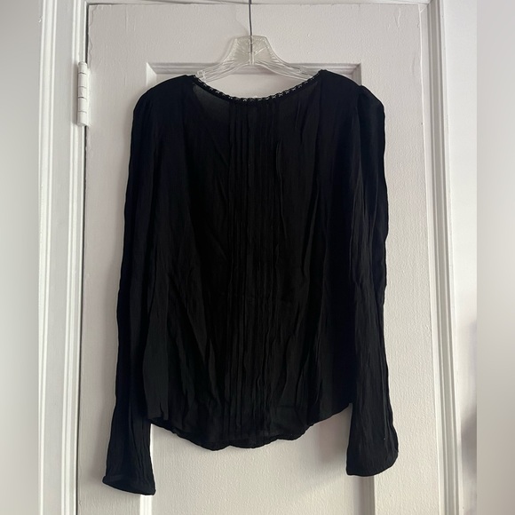 Gap long sleeve black blouse - Picture 2 of 3